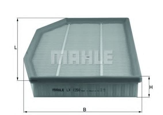 Filtru aer MAHLE ORIGINAL LX 1250