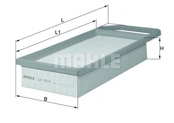 Filtru aer MAHLE ORIGINAL LX 1619
