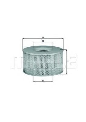 Filtru aer MAHLE ORIGINAL LX 1641