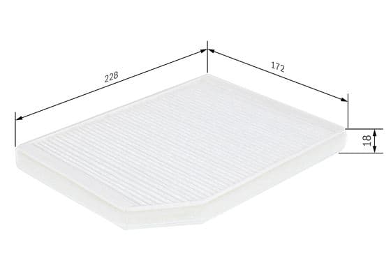 Filtru habitaclu BOSCH 1 987 432 027