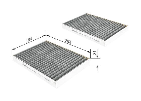 Filtru habitaclu C.A. BOSCH 1 987 432 438