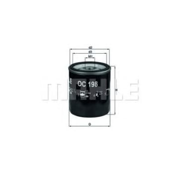 Filtru ulei MAHLE ORIGINAL OC 198