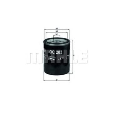Filtru ulei MAHLE ORIGINAL OC 203
