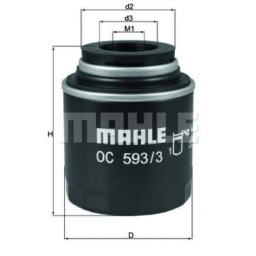 Filtru ulei MAHLE ORIGINAL OC 593 3