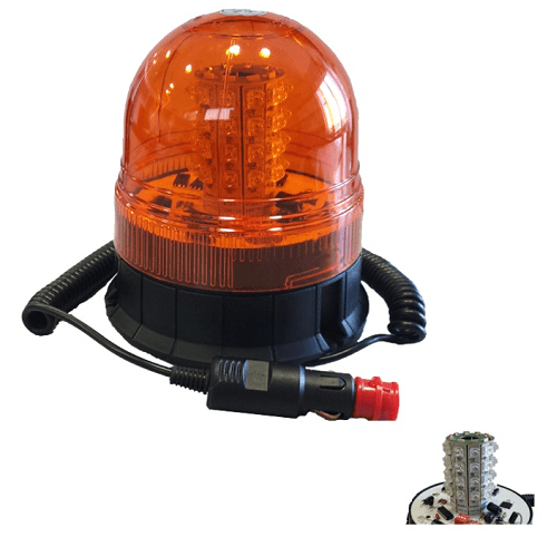 Girofar Intermitent Cu Leduri 12-24V. Baza Magnetica Jbm