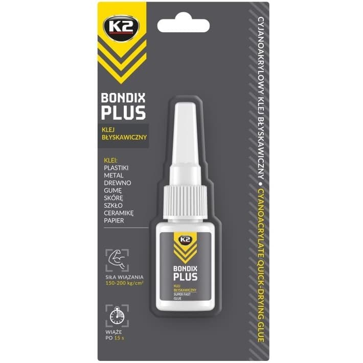 K2 Bondix Plus Adeziv Pentru Plastic, Lemn, Cauciuc, 10G B101