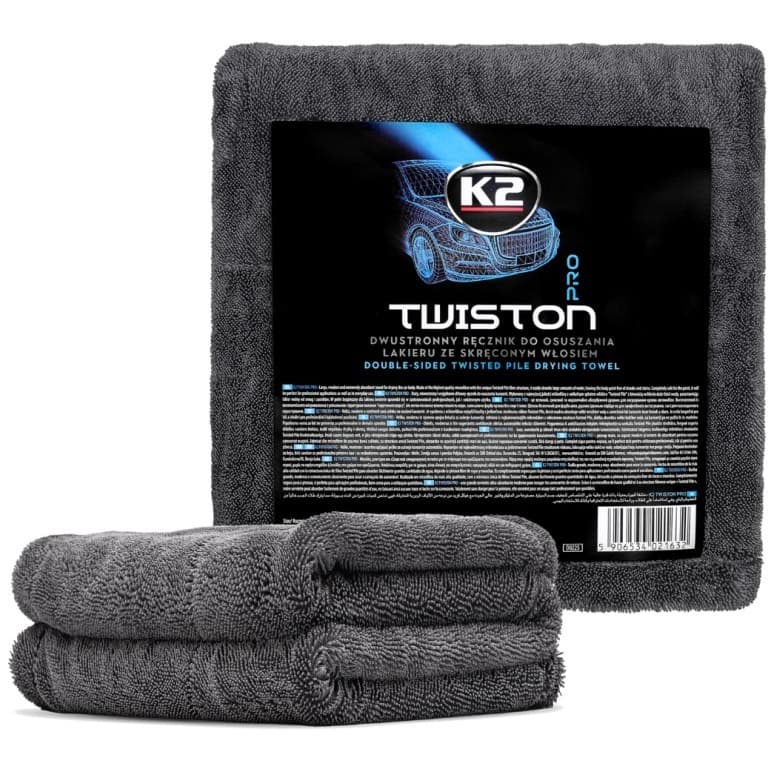 K2 Twiston Pro Laveta Prosop Microfibra Uscat Auto 60x90cm 1200 g m² D0225