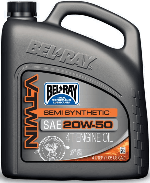 Ulei de motor Bel-Ray V-TWIN SEMI SYNTHETIC 20W-50 4 l 4L
