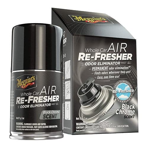 Odorizant spray sub presiune 57 g - Meguiar s Whole Car Air Re-fresher - Black Chrome - EU