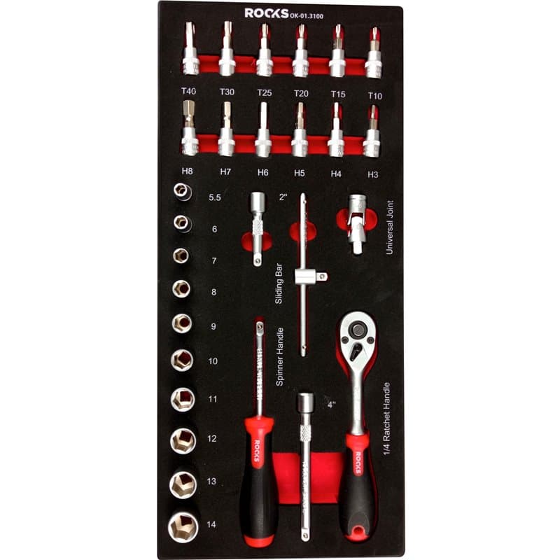 Set chei tubulare ROOKS OK-01.3100