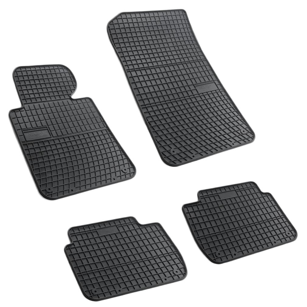 Set covorase auto din cauciuc Bmw Seria 3 E46 1998-2005, presuri FROGUM, negre, 4 buc.