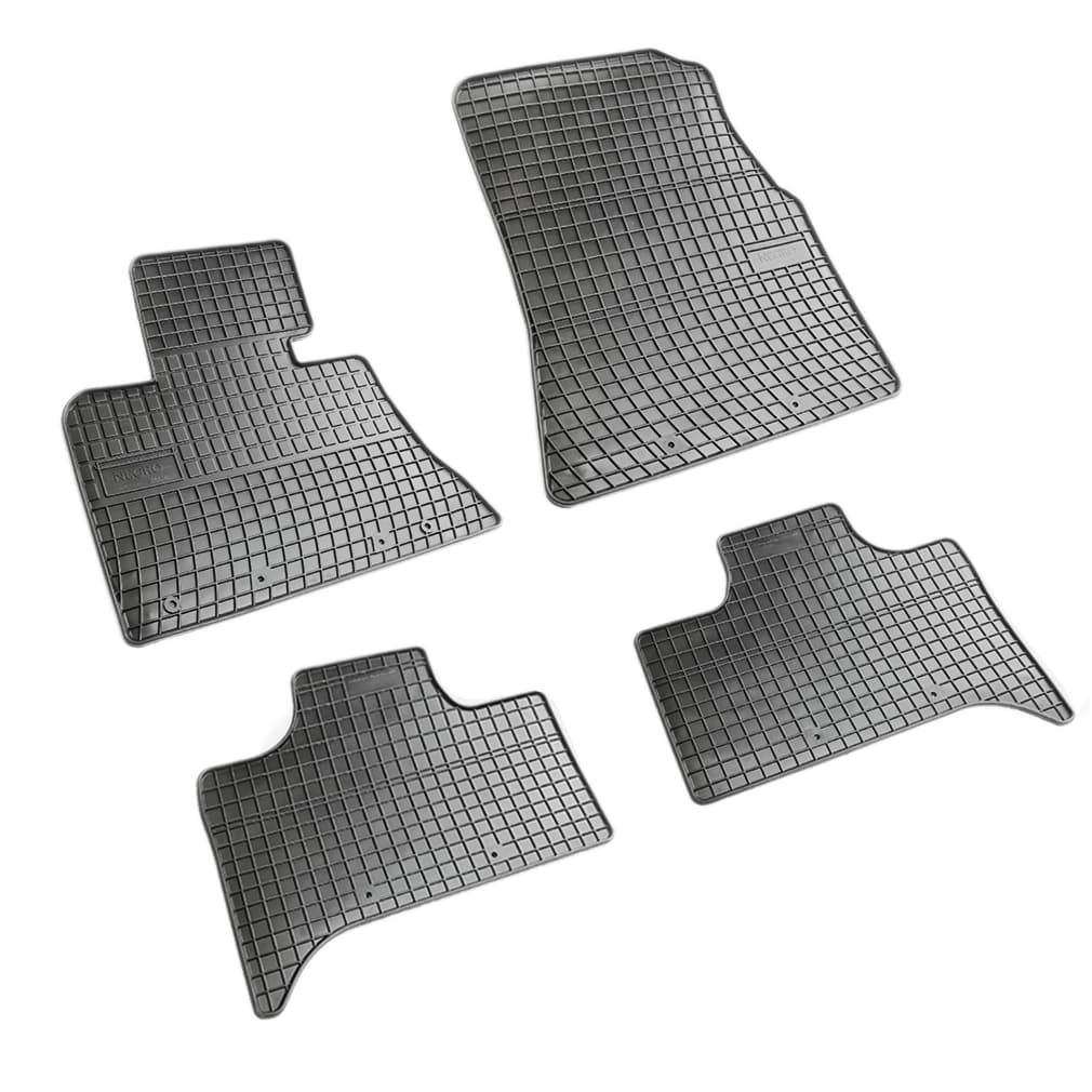 Set covorase auto din cauciuc Bmw X5 E53 1999-2006, presuri FROGUM, negre, 4 buc.