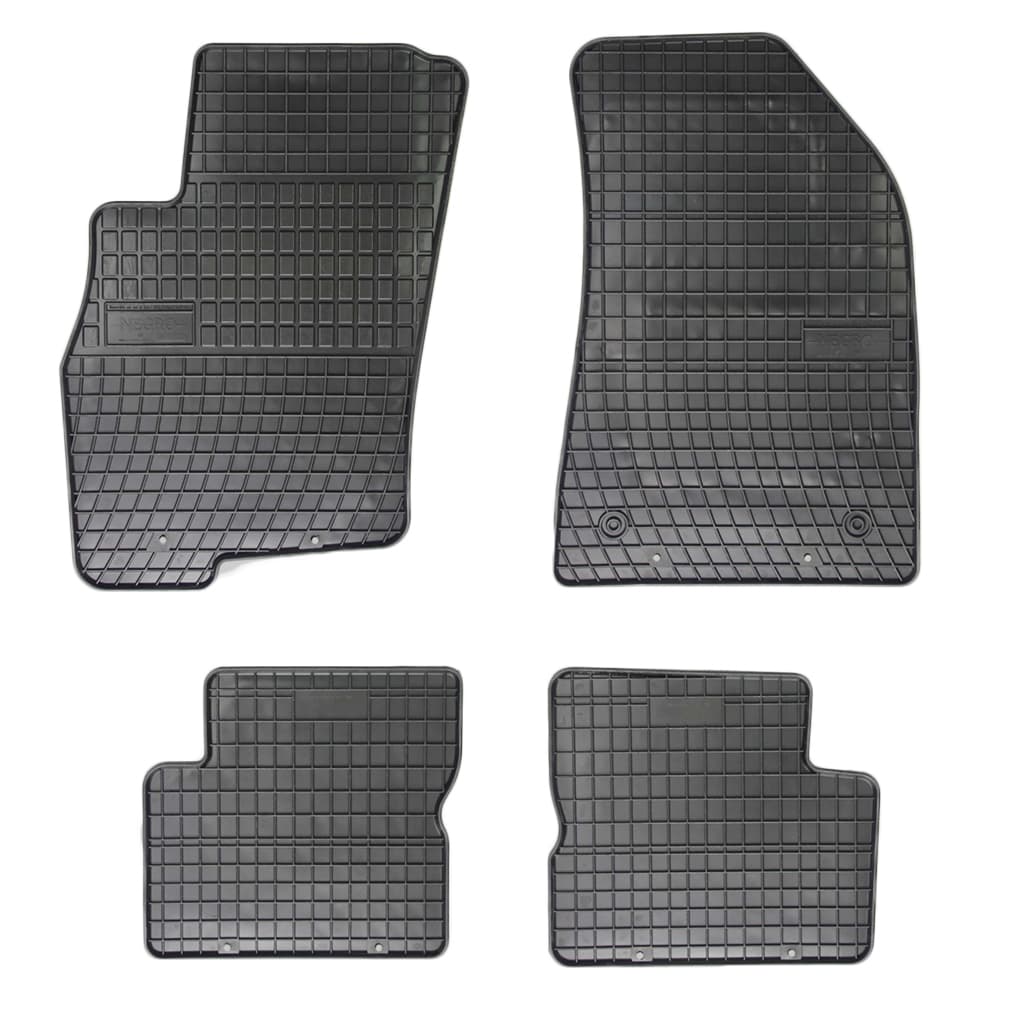 Set covorase auto din cauciuc Chevrolet Lacetti, Nubira 2003-2009, presuri FROGUM, negre, 4 buc.