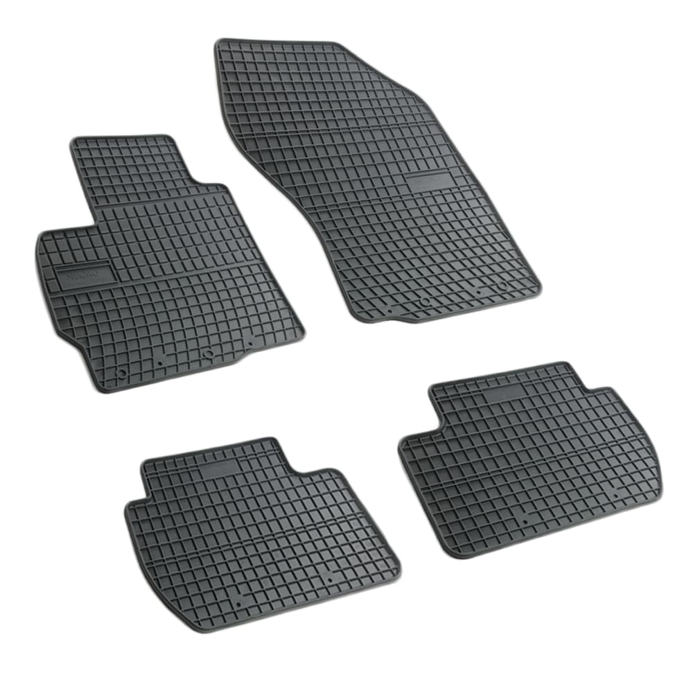 Set covorase auto din cauciuc Citroen C-Crosser 2007- Outlander 2 2006-2013 Peugeot 4007 2007-2012, presuri FROGUM, negre, 4 buc.