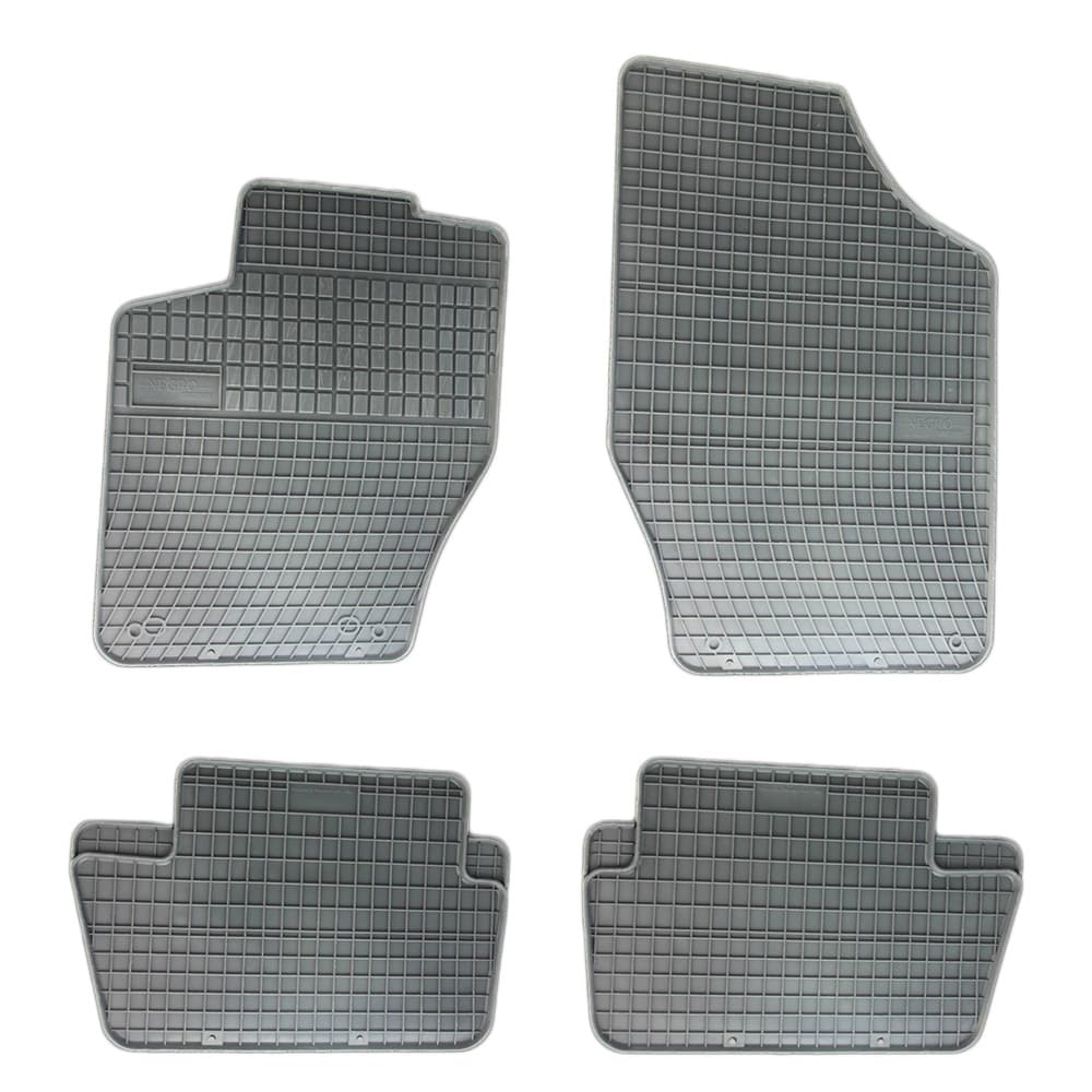 Set covorase auto din cauciuc Citroen C4 I, II 2004-2010 2011-2017 culoare Gri, presuri FROGUM, 4 buc.