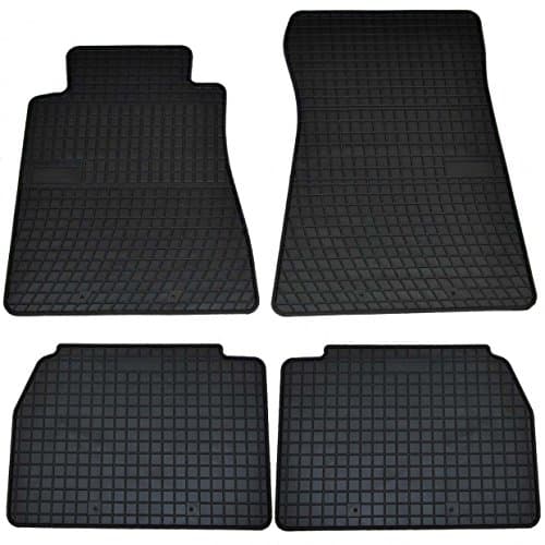 Set covorase auto din cauciuc Mercedes W201 E190 1982-1993 culoare Negru, presuri FROGUM, 4 buc.