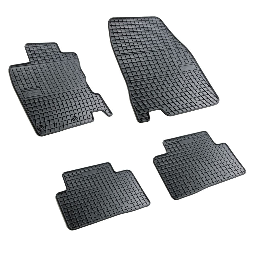 Set covorase auto din cauciuc Nissan Qashqai 2 2013-2021, presuri FROGUM, negre, 4 buc.