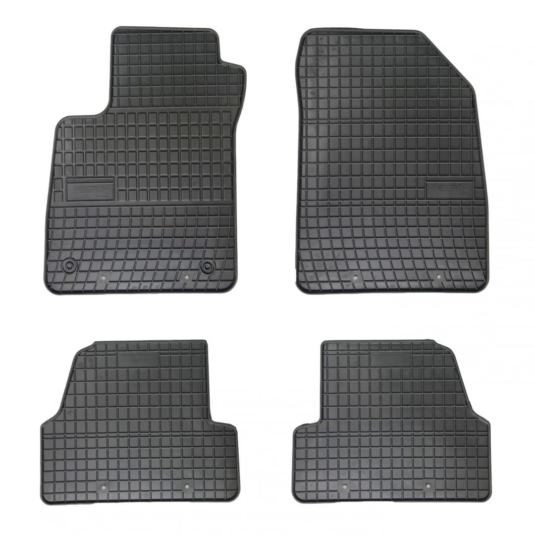 Set covorase auto din cauciuc Opel Mokka 2012-2019 Chevrolet Trax 2012-2019, presuri FROGUM, negre, 4 buc.