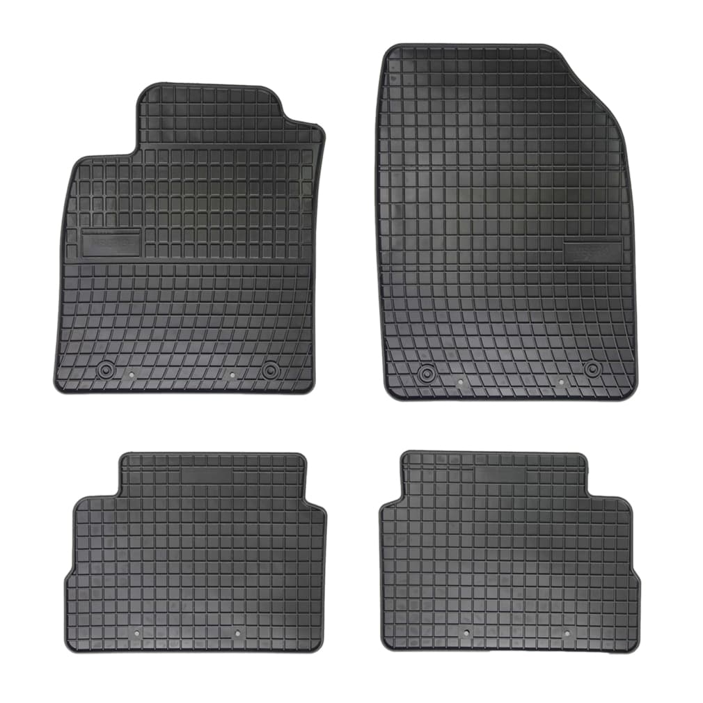 Set covorase auto din cauciuc Opel Vectra C 2002-2008, presuri FROGUM, negre, 4 buc.