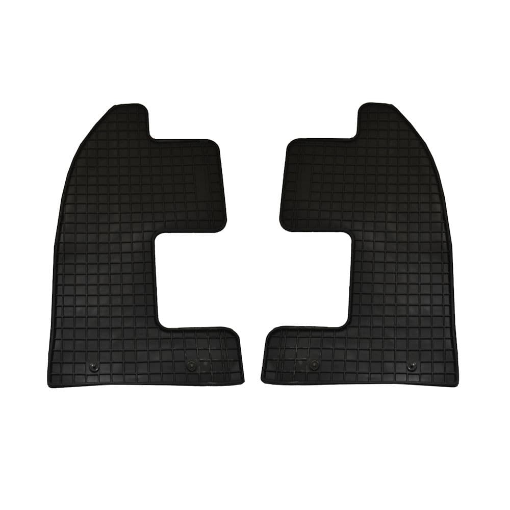 Set covorase auto din cauciuc Seat Alhambra 2 Vw Sharan 2 2010- Randul Al Treilea de scaune, presuri FROGUM, negre, 2 buc.