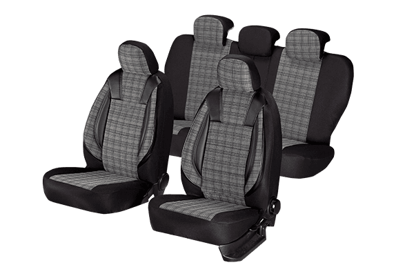 Set Huse Scaun Luxury Negru