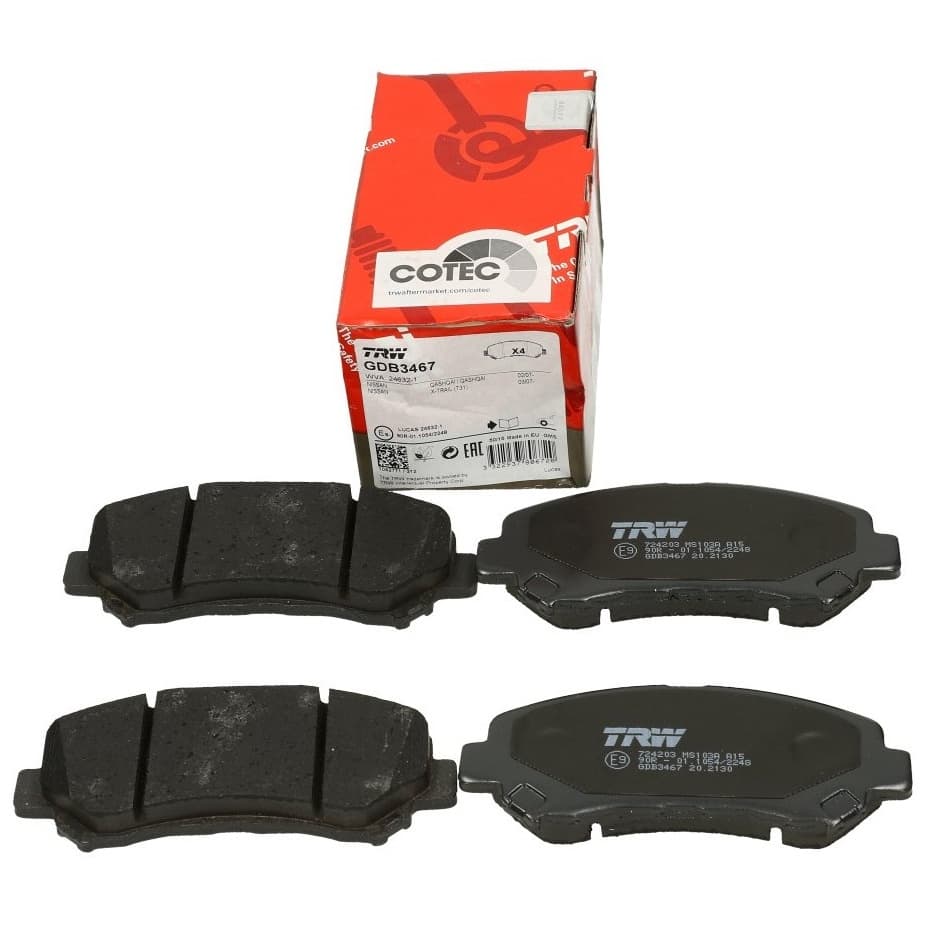 Set Placute Frana Fata Trw Nissan Qashqai 1 J10 2007-2013 GDB3467