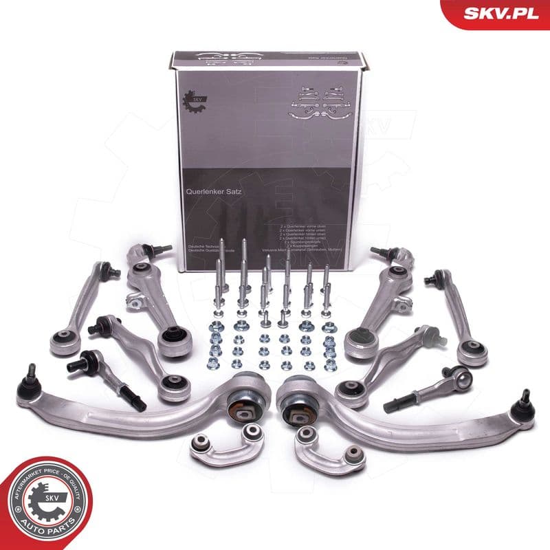 Set reparatie brate puntea fata ESEN SKV pentru AUDI A4 B5, A6 C5; SKODA SUPERB I; VW PASSAT B5, PASSAT B5.5 1.6-4.2 11.94-03.08
