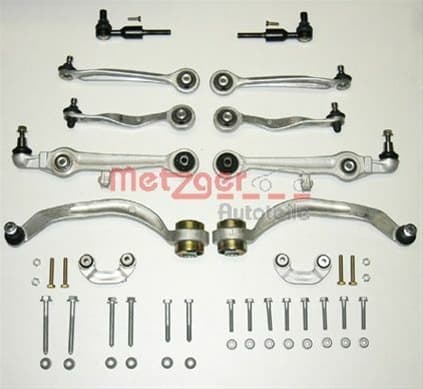 Set reparatie brate puntea fata METZGER pentru AUDI A4 B5, A6 C5; SKODA SUPERB I; VW PASSAT B5, PASSAT B5.5 1.6-4.2 11.94-03.08