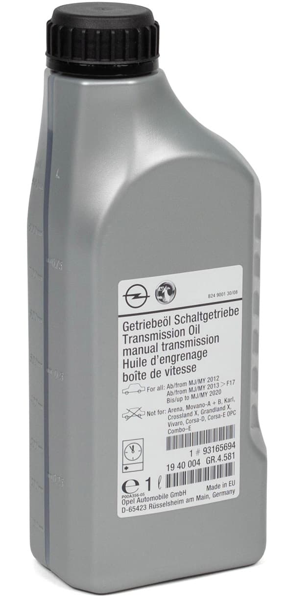 Ulei pentru transmisie manuala GM 93165694 75W80, volum 1 litru, NU pentru transmisiile D16 D20 1L
