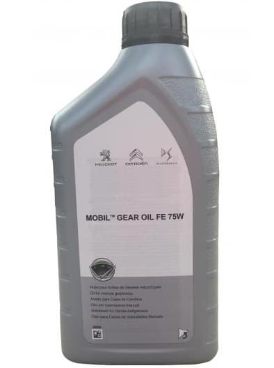Ulei pentru transmisie manuala PEUGEOT CITROEN Mobil Gear Oil FE 9730.AG 75W, volum 1 litru 1L