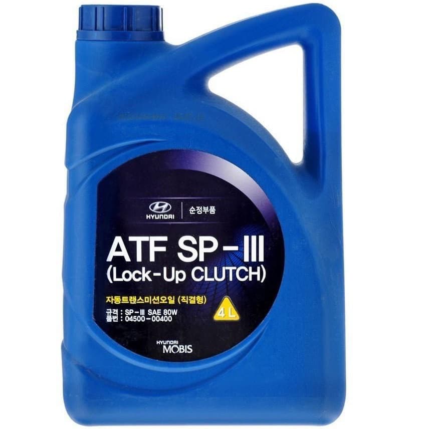 Ulei transmisie automata cu 4 5 trepte HYUNDAI ATF SP-III 04500-00400 80W, volum 4 litri, sintetic 4L