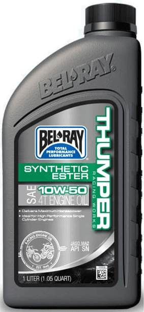 Ulei de motor Bel-Ray THUMPER RACING WORKS SYNTHETIC ESTER 4T 10W-50 1 l 1L