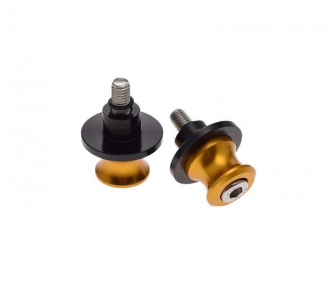 Adaptor pentru bascula moto, stender cu gheare, filet M8x1.25, culoare auriu