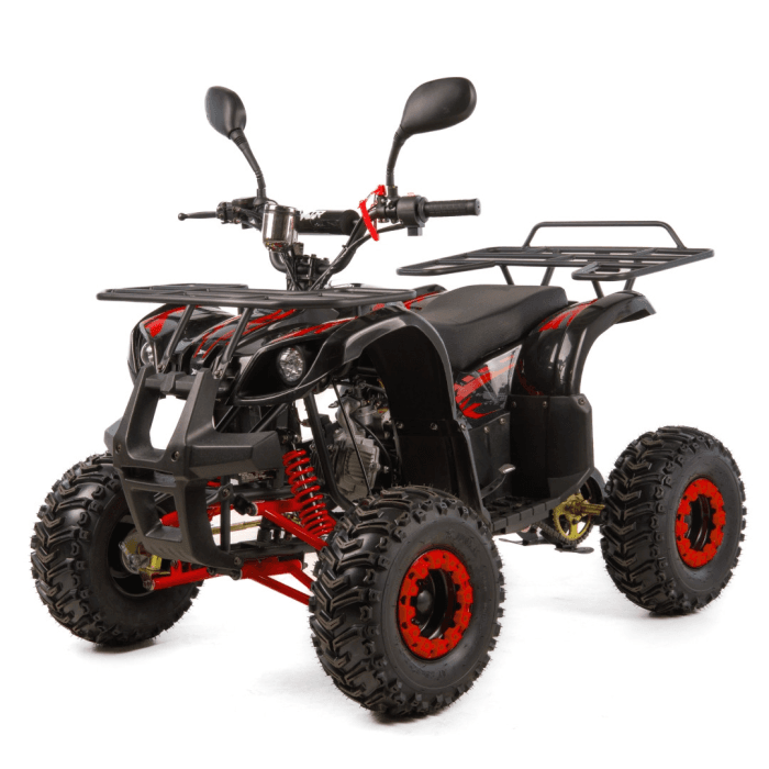 Atv copii XTR 006 Phyton, roti 7 inch, 110cc, 4 timpi, 1+1, pornire electrica, culoare negru rosu