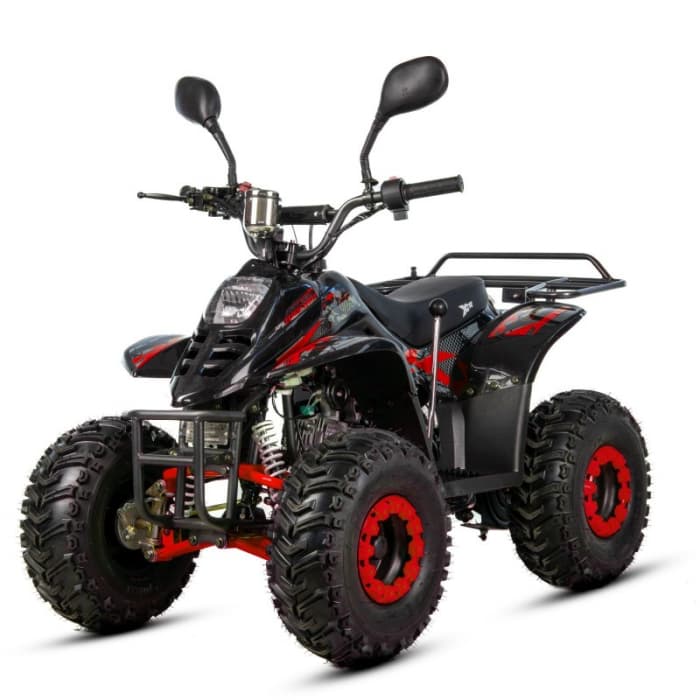 Atv copii XTR 001 big foot, roti 7 inch, 110cc, 4 timpi, 1+1, culoare negru rosu