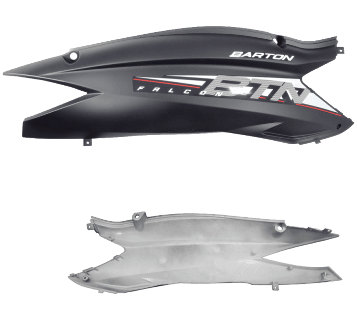Carena spate dreapta gri mat pentru scuter Falcon 2