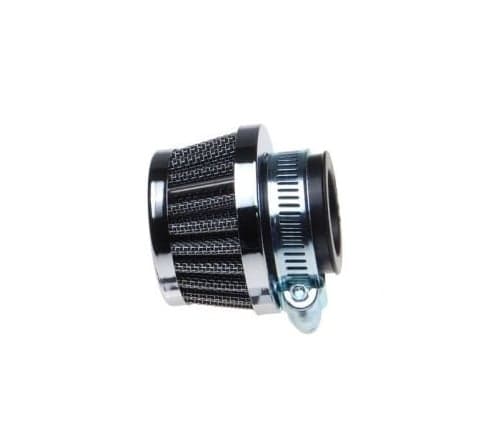 Filtru aer sport KS101M1, scurt, d.38mm, cromat