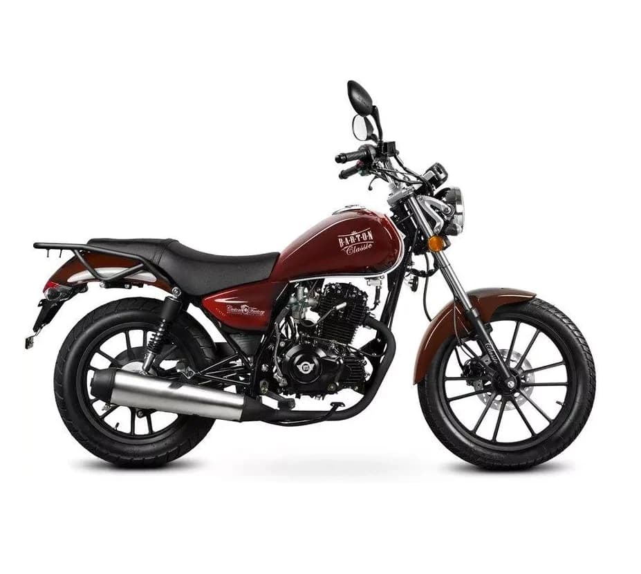 Motocicleta Barton Classic 125cc, culoare visiniu