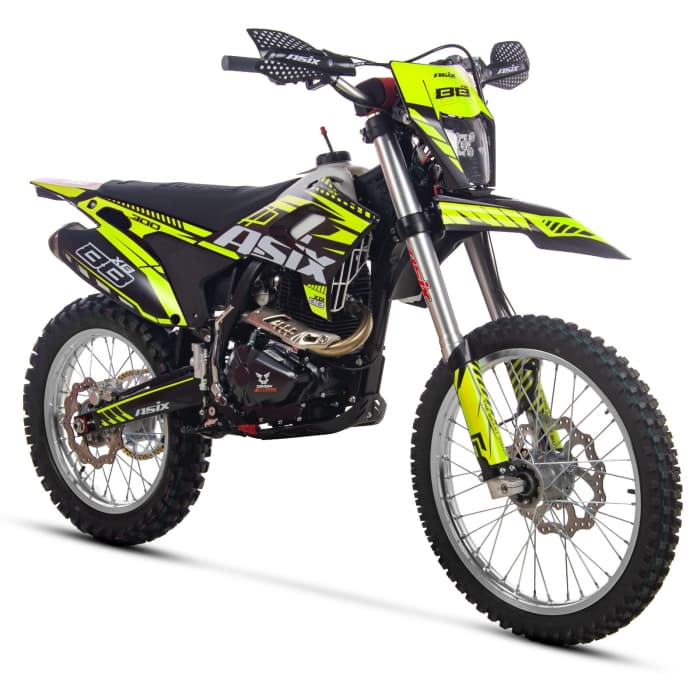 Motocicleta Cross Enduro Asix XB88 A3, 250cc, roti 21 18 , culoare negru lime, pornire electric picior
