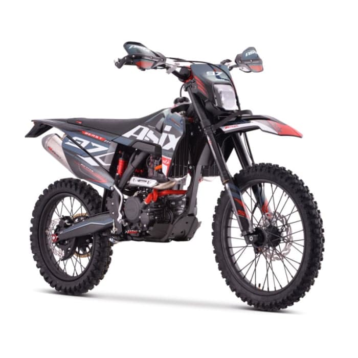 Motocicleta Cross Enduro Asix XT97, 300cc, roti 21 18 , culoare negru grafit, pornire electric picior