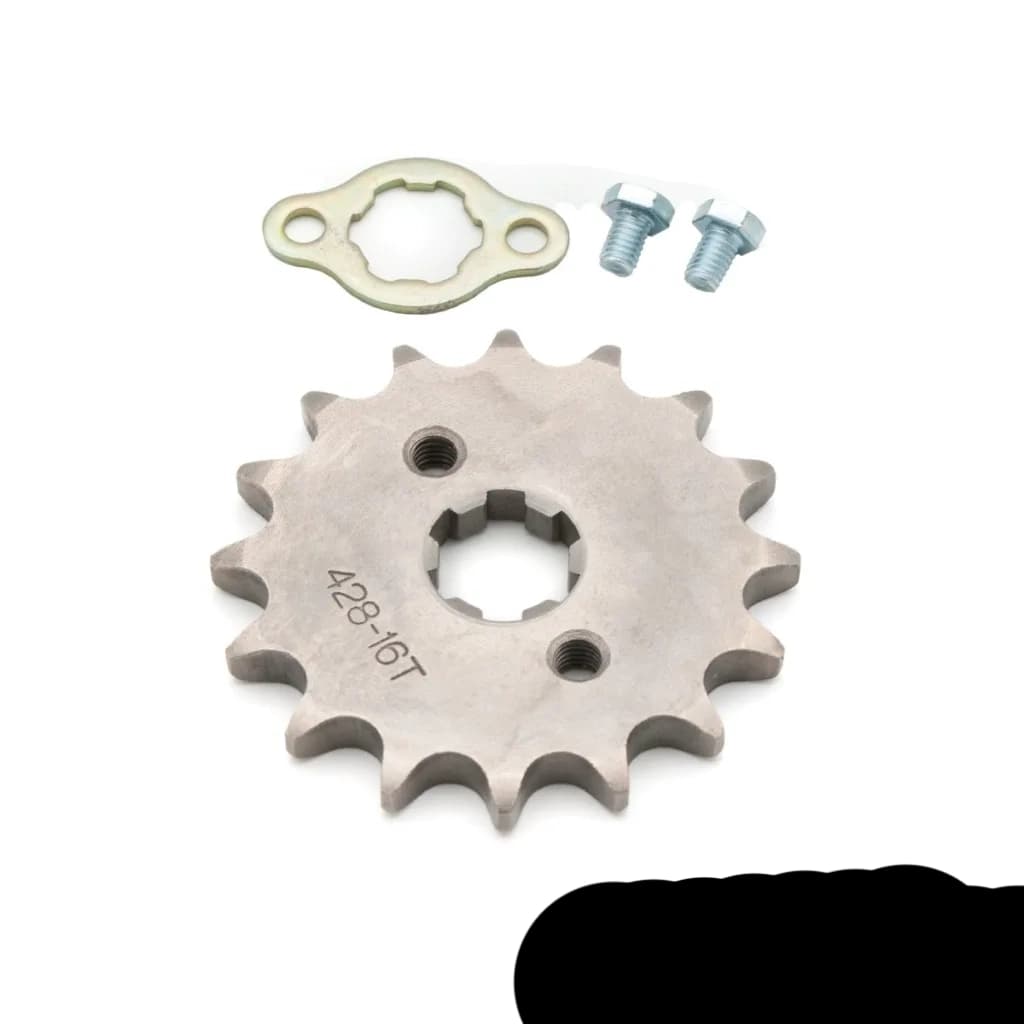 Pinion transmisie fata cross 110-125cc,pas428,16z,int.17mm
