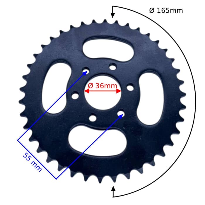 Pinion transmisie spate Buggy Asix 125cc,pas 428,40z