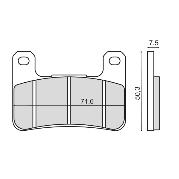 Placute frana sinter Kawasaki Z 1000 ABS fata