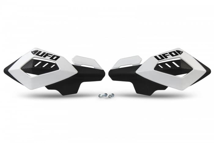 Protectii maini motocross enduro Ufo Plast Arches, marime universala, culoare alb