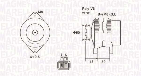 Alternator (12V, 80A) NISSAN ALMERA II, ALMERA TINO, PRIMERA 1.5 1.6 1.8 intre 1996-2008