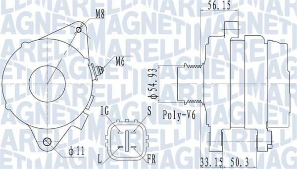 Alternator (14V, 100A) potrivit TOYOTA COROLLA, YARIS 1.3 1.6 1.8 08.05-07.14