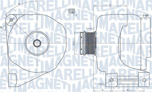 Alternator (14V, 140A) potrivit VOLVO S40 I, S60 I, S80 I, V40, V70 I, V70 II, V70 III, XC70 I 1.6-3.0 05.97-04.10