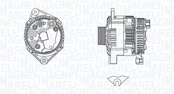 Alternator (14V, 80A) potrivit CITROEN BERLINGO, BERLINGO MINIVAN, JUMPER I, JUMPY I, XANTIA, XANTIA KOMBI, XSARA, XSARA HATCHBACK, ZX, ZX HATCHBACK; FIAT DUCATO, SCUDO; PEUGEOT 306 1.6-2.1D 07.87-12.