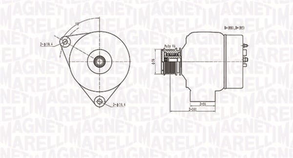 Alternator (14V, 90A) MERCEDES UNIMOG, C T-MODEL (S202), E T-MODEL (S210), E (W210), G (W461), G (W463), SPRINTER 2-T (901, 902), SPRINTER 3-T (903), SPRINTER 4-T (904), VARIO 2.0-3.0D dupa 1995