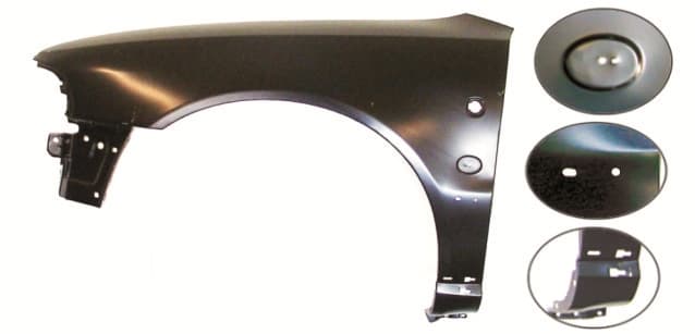 Aripa fata stanga (cu locas emblema, cu locas indicator, cu orificii sina) AUDI A4 B5 intre 1996-1997